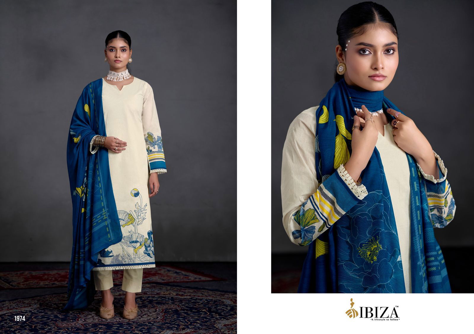 Merova By Ibiza Orgendi Digital Printed Salwar Kameez Suppliers In India